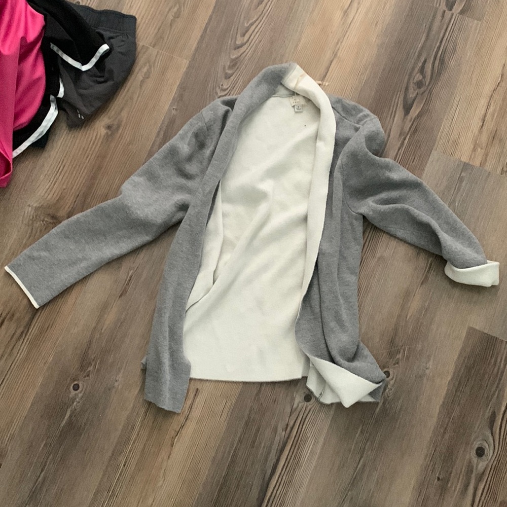 Gray cardigan